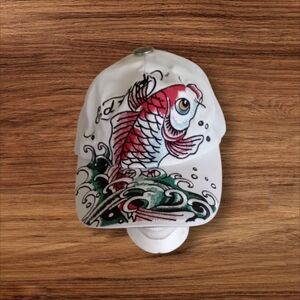 Ed Hardy Koi Fish Tattoo Vintage Y2k Trucker Cap